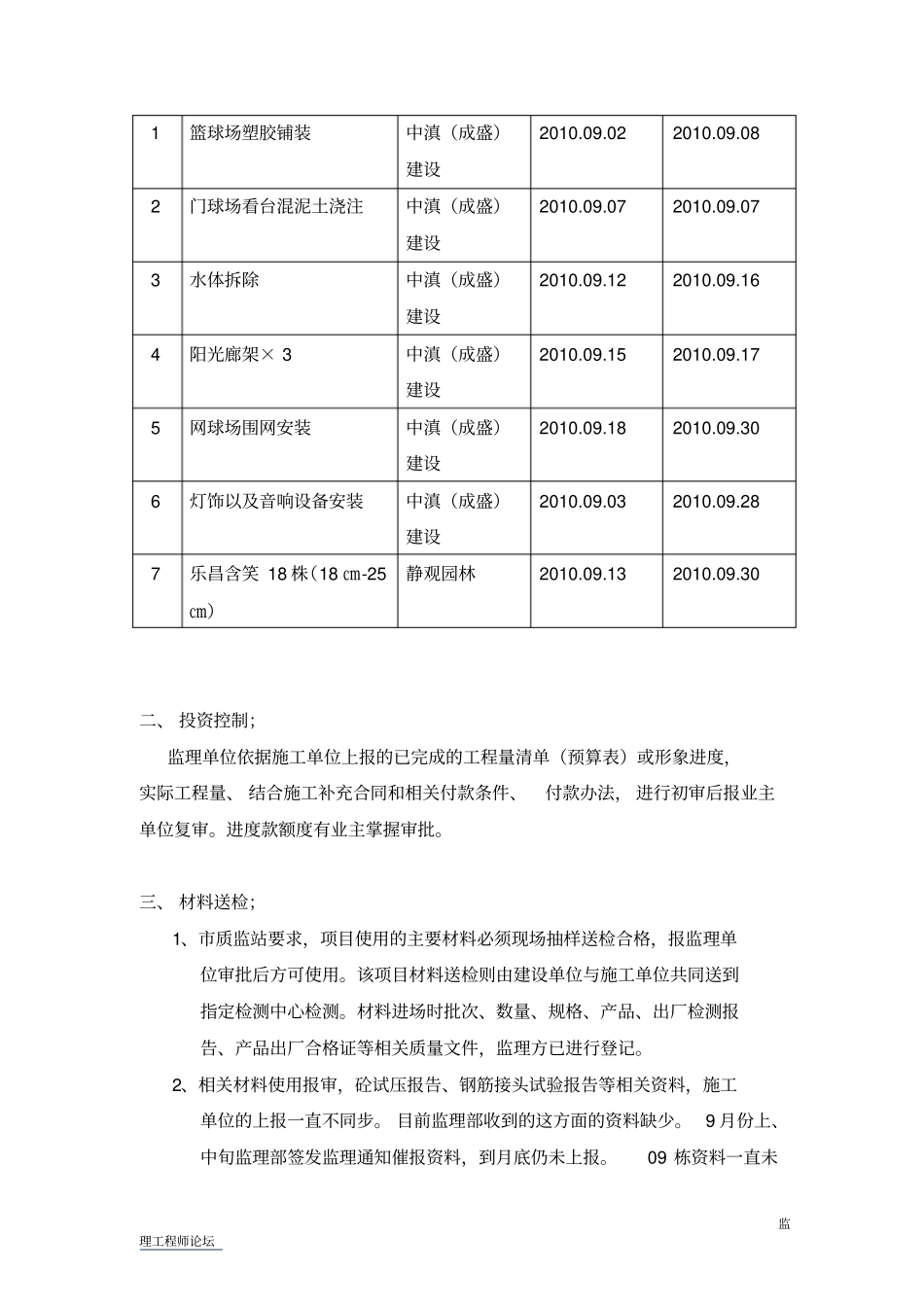 园林绿化监理月报_第2页