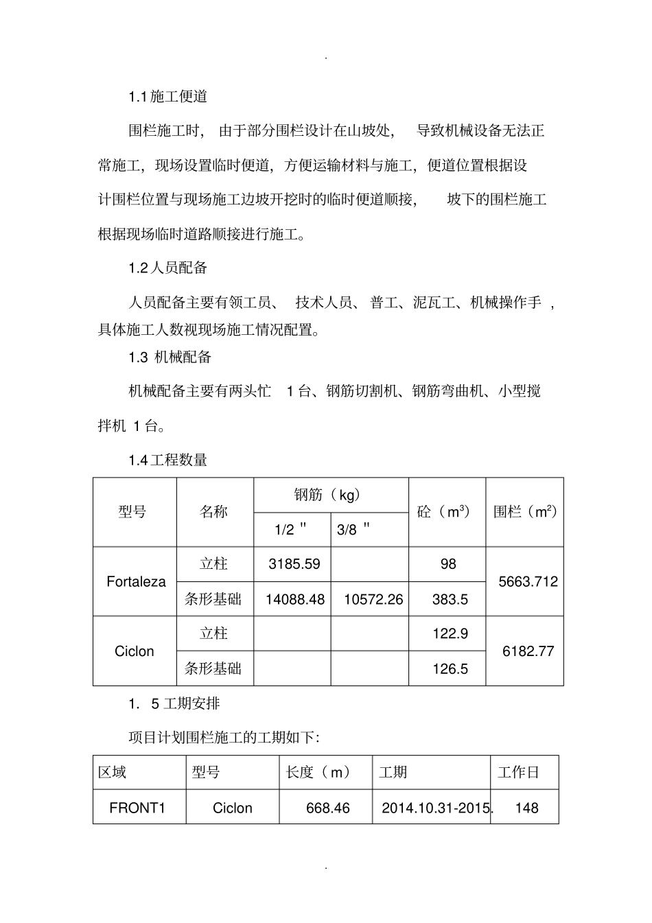 围栏工程施工方案_第2页