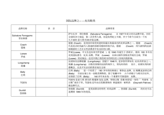 国际品牌电子版