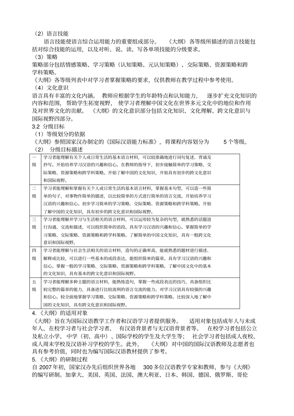 国际汉语教学通用课程大纲quanben_第2页