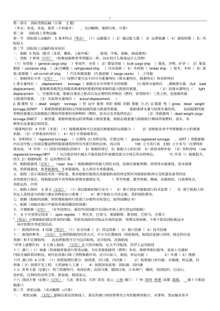 国际运输与保险资料