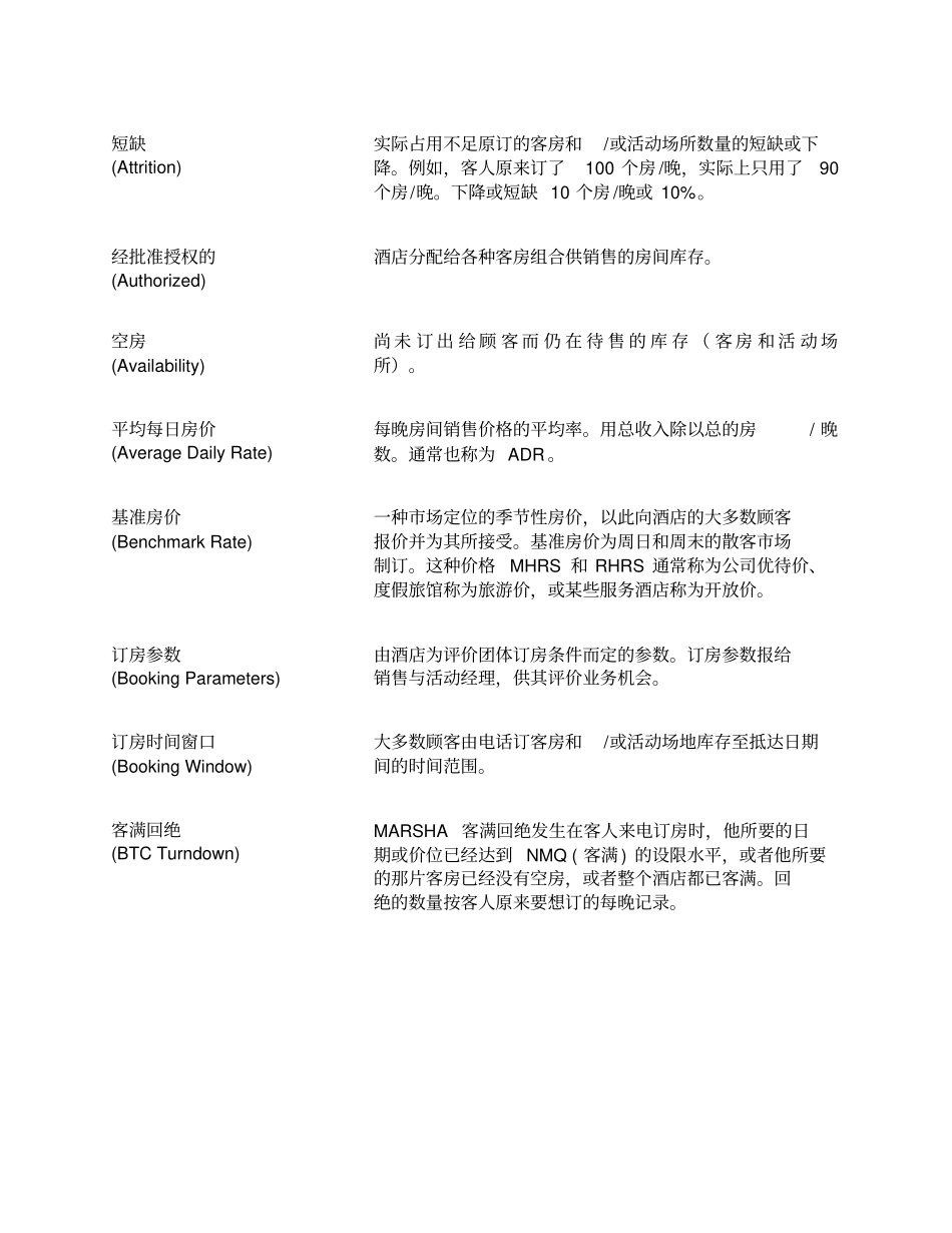 国际酒店收入管理词汇_第2页