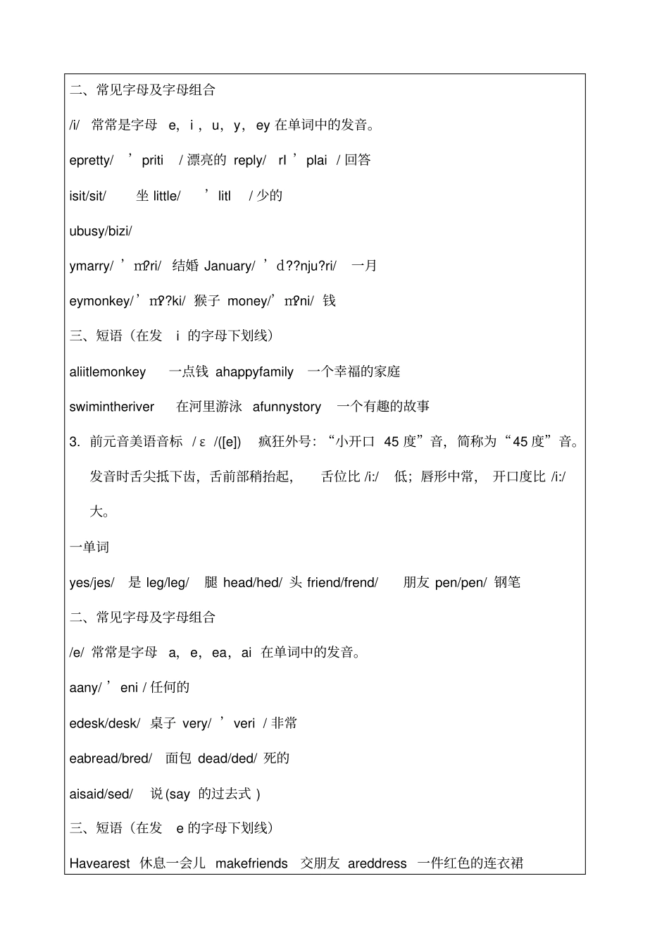 国际音标学习_第3页