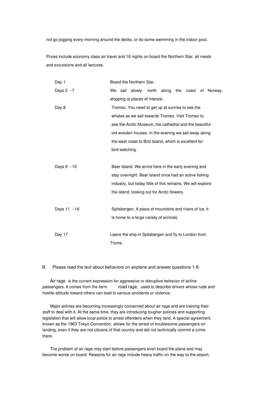 国际高中入学考试模拟试卷英语_第3页