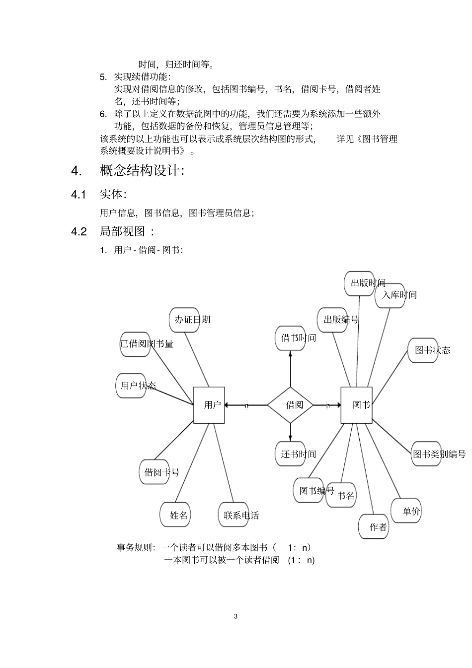 图书管理系统数据库文档资料_第3页