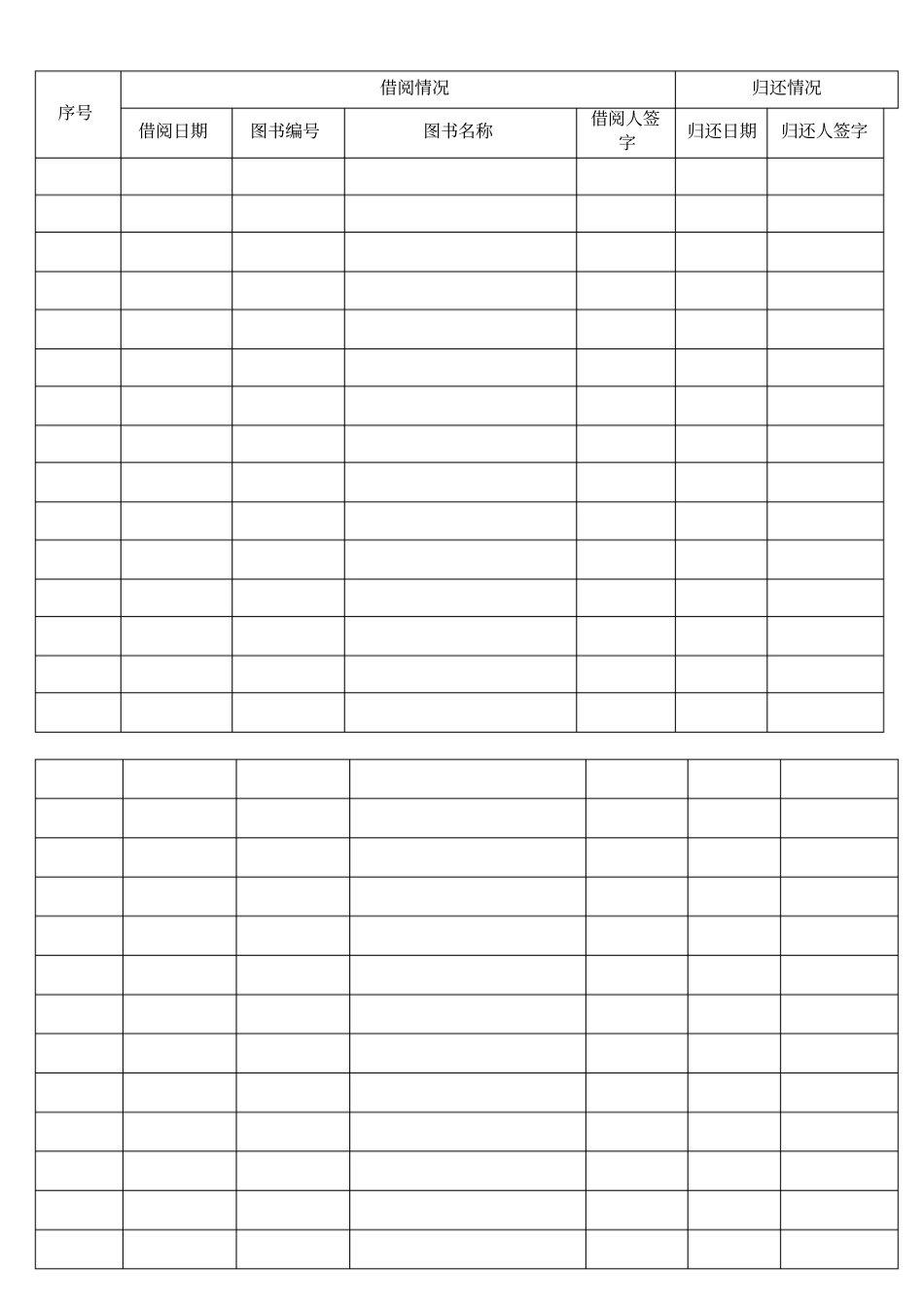 图书角借阅登记表全集文档_第3页
