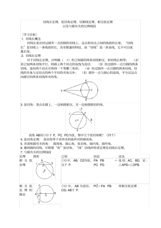 圆幂定理——老师用