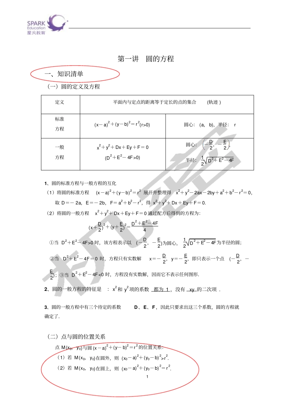圆知识点总结及归纳_第1页