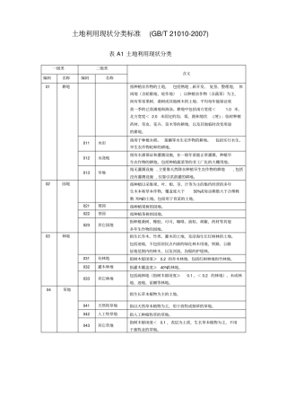 土地利用现状分类标准t