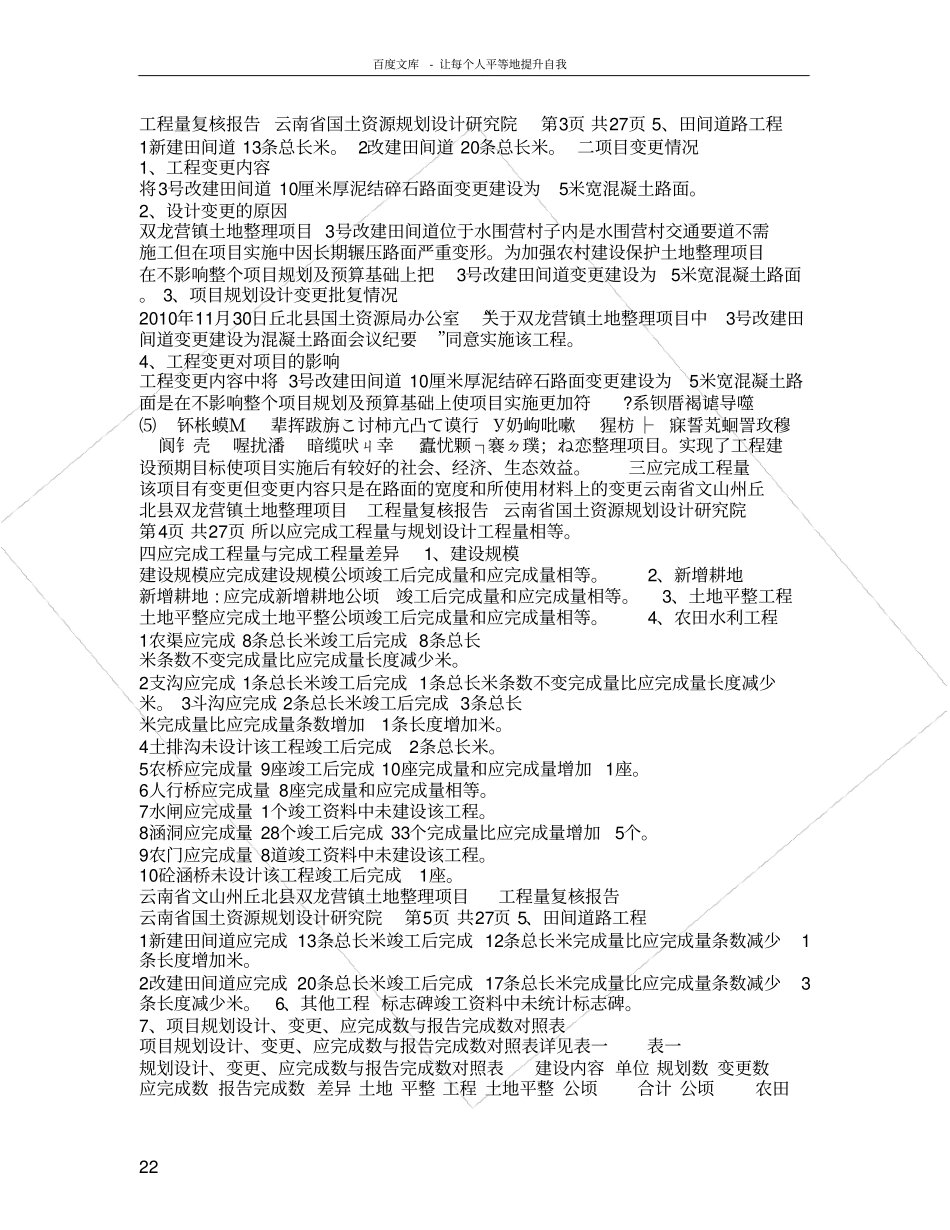 土地整理项目复核报告范本1_第2页