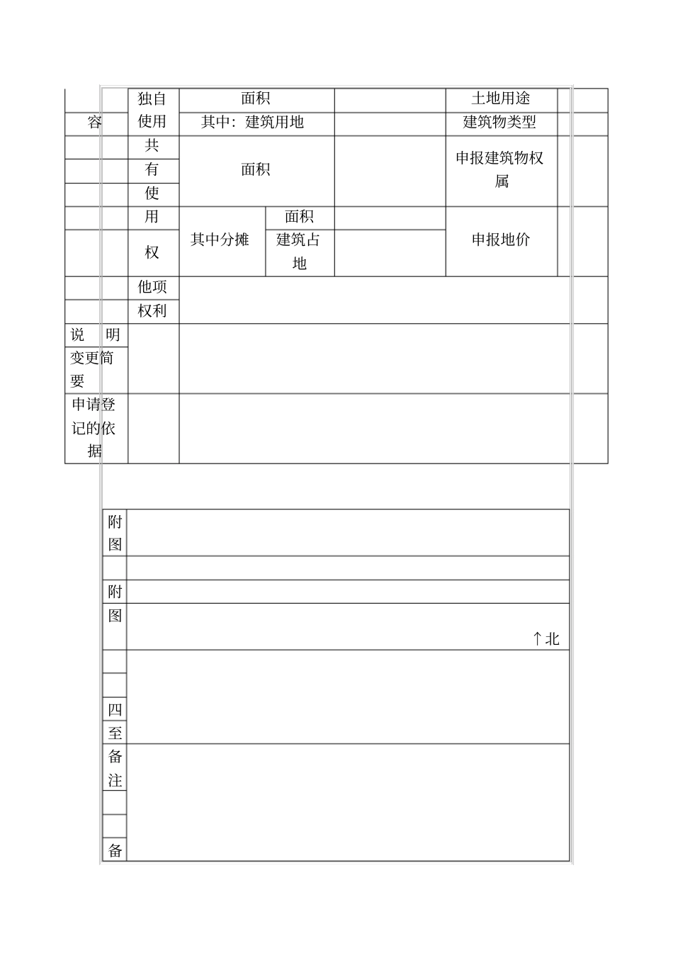 土地登记申请书一_第2页