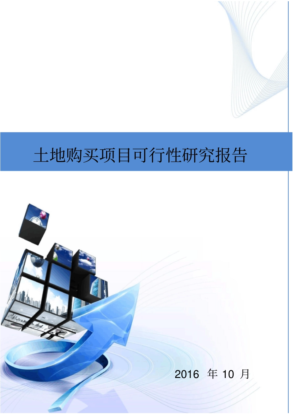 土地购买项目可行性研究报告_第1页