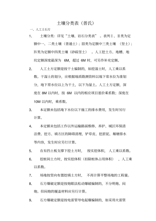 土壤及岩石分类表普氏