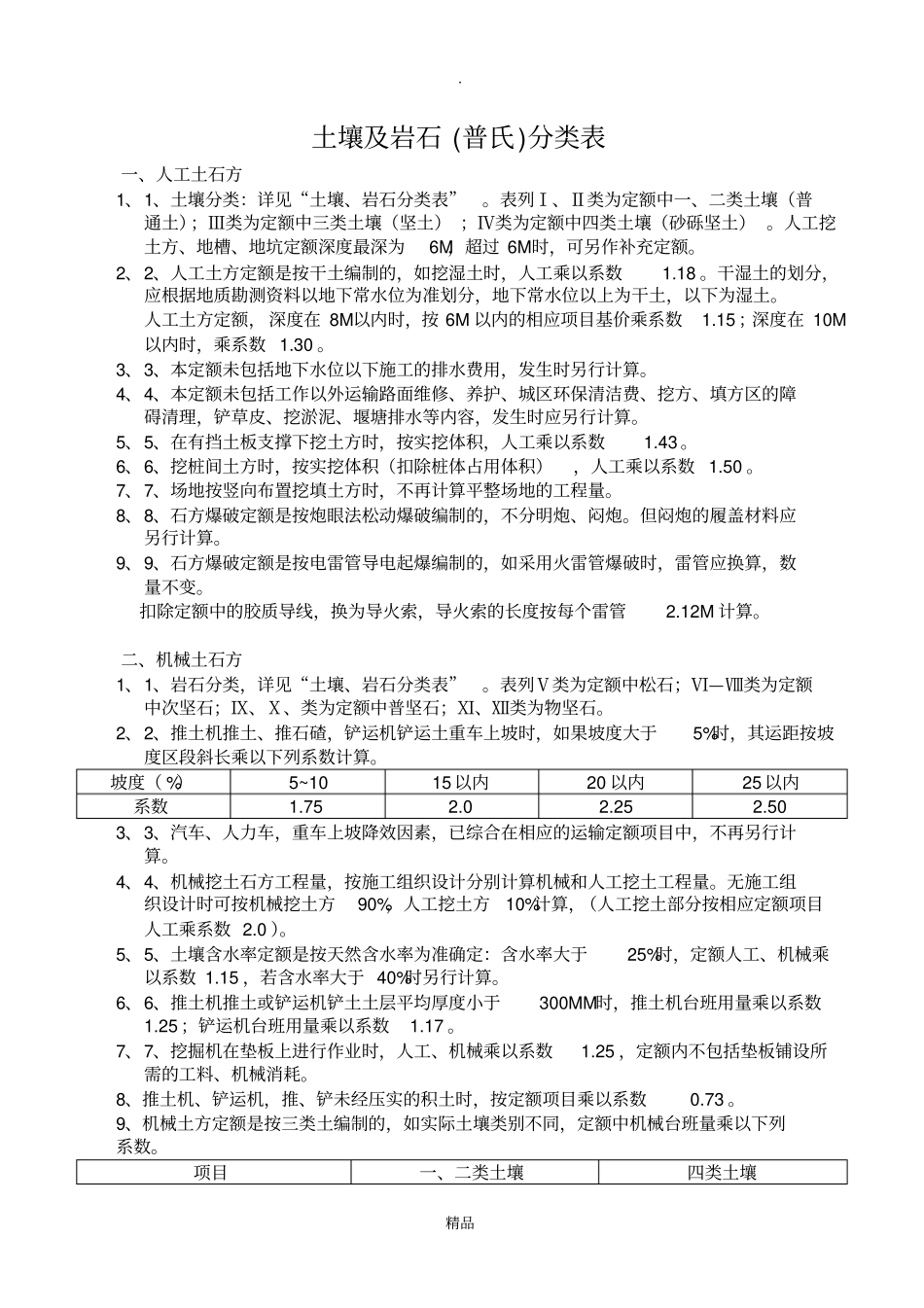 土壤及岩石普氏分类表_第1页