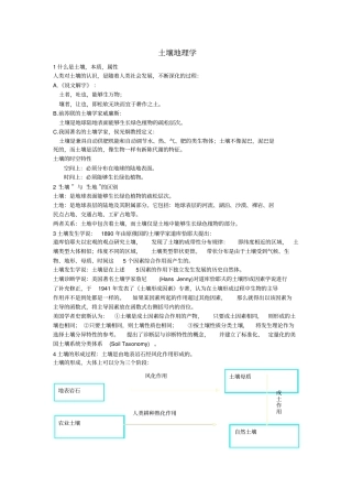 土壤地理学分析