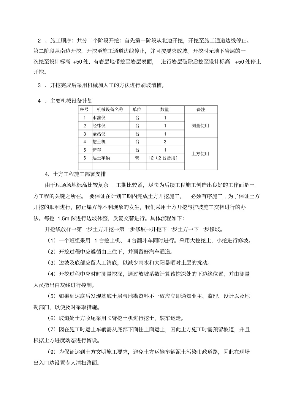 土方开挖施工组织设计_第2页