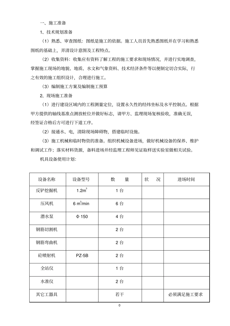 土钉墙支护施工组织设计_第1页