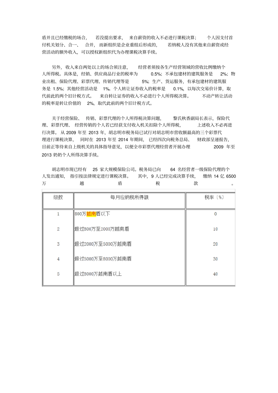 在越南取得收入的外国组织、个人的纳税新规x_第2页