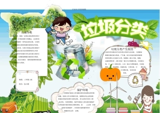 垃圾分类电子小报