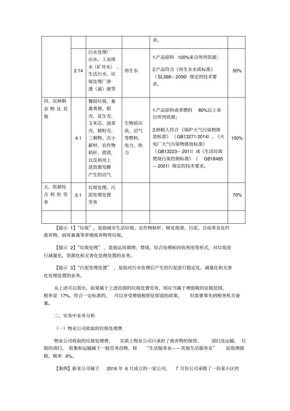 垃圾处置劳务的税务问题_第2页