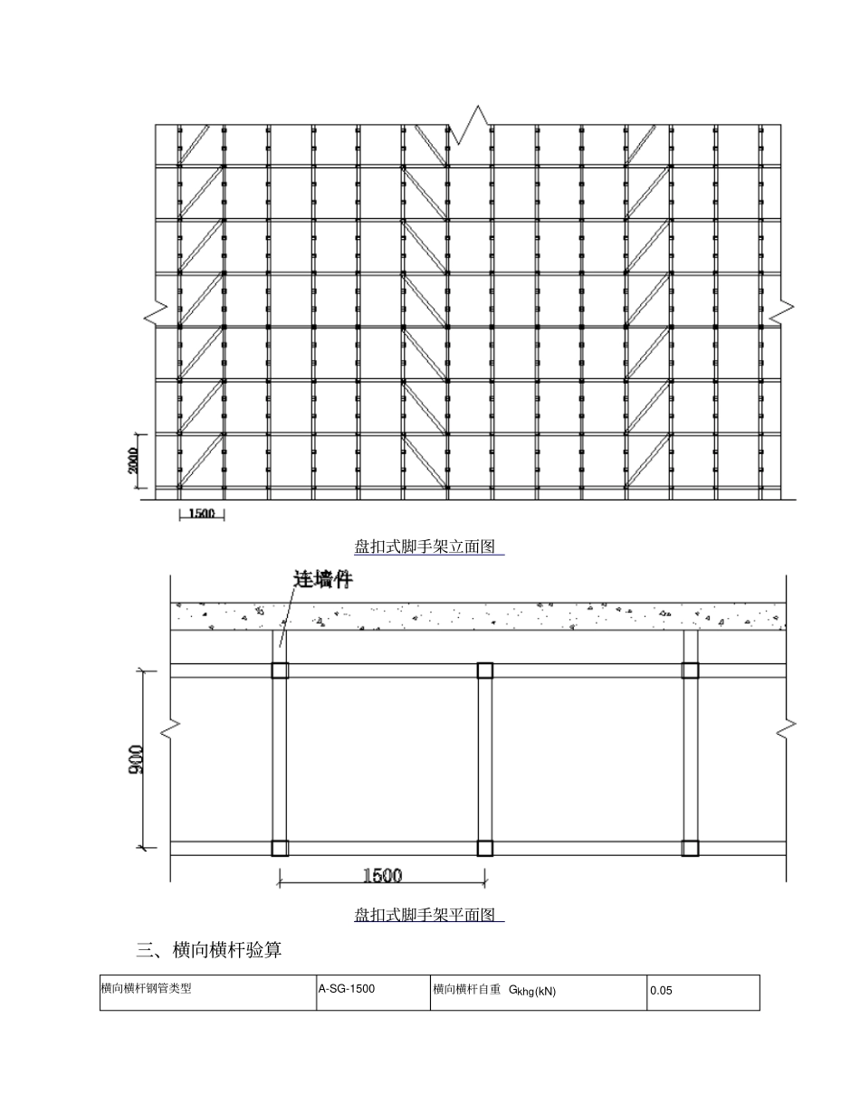 型钢悬挑脚手架盘扣式计算书45M悬挑,315m层高资料_第3页