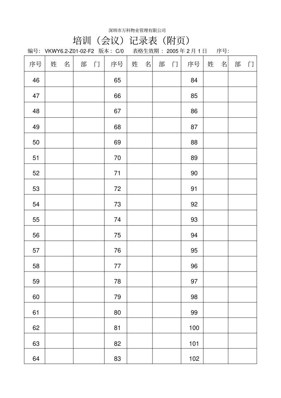 培训会议记录表_第2页