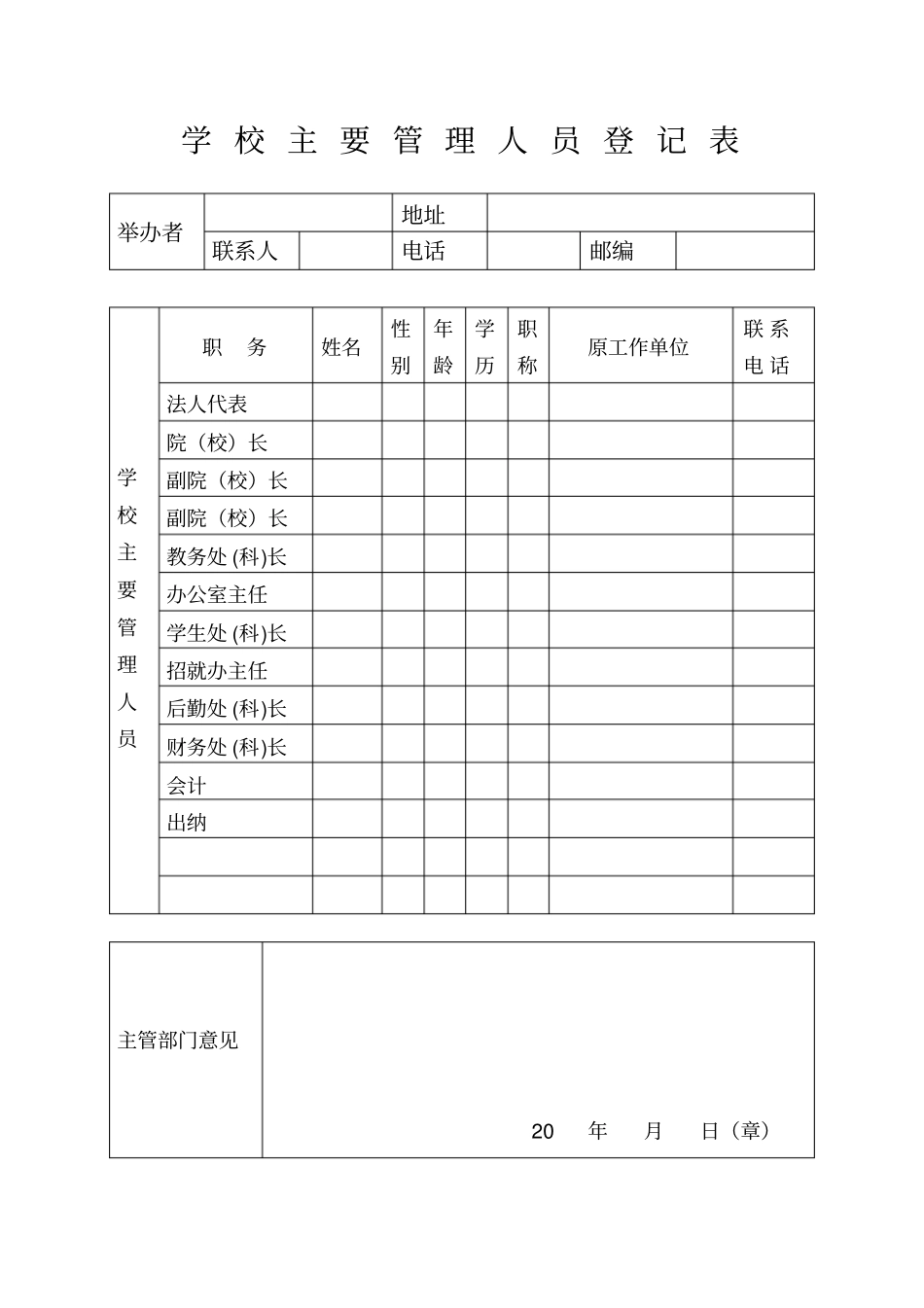培训学校年检申报表样本_第2页