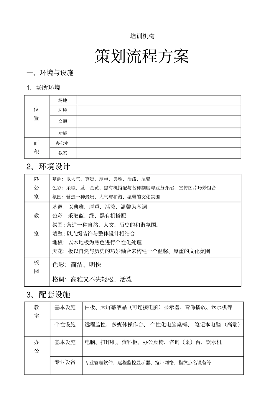 培训学校筹建方案参考_第1页