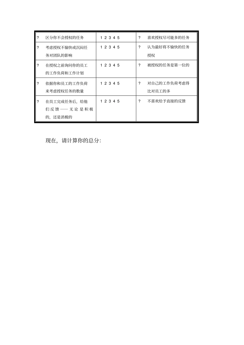 培训的件工具培训师管理者的问卷和评价表_第3页