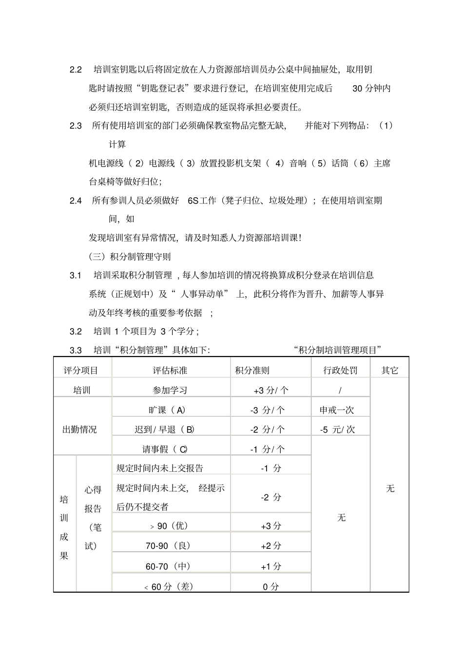 培训积分制管理守则_第2页