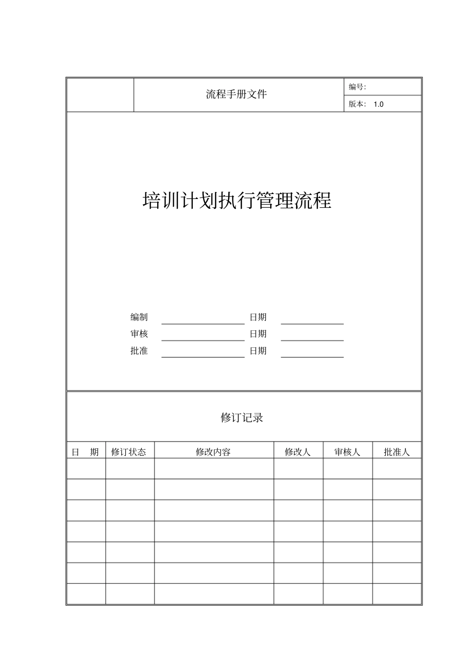 培训计划执行流程_第1页