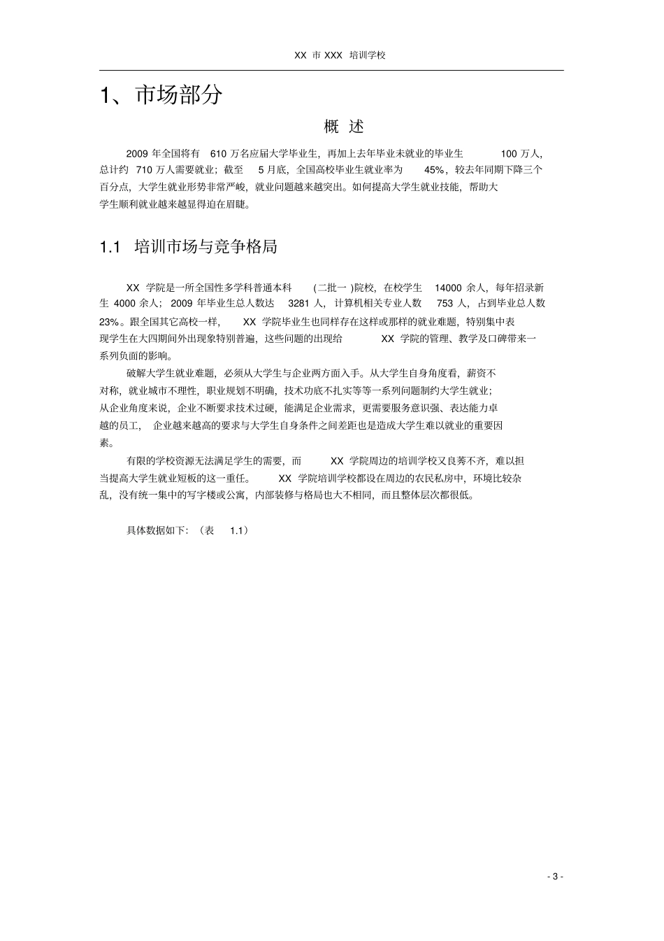 培训项目策划书_第3页