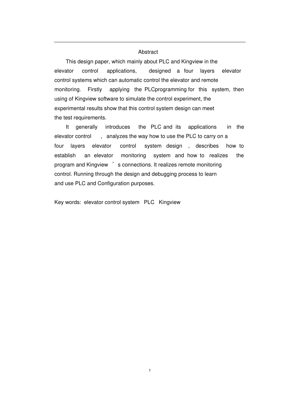 基于PLC和组态王的电梯控制设计资料_第2页