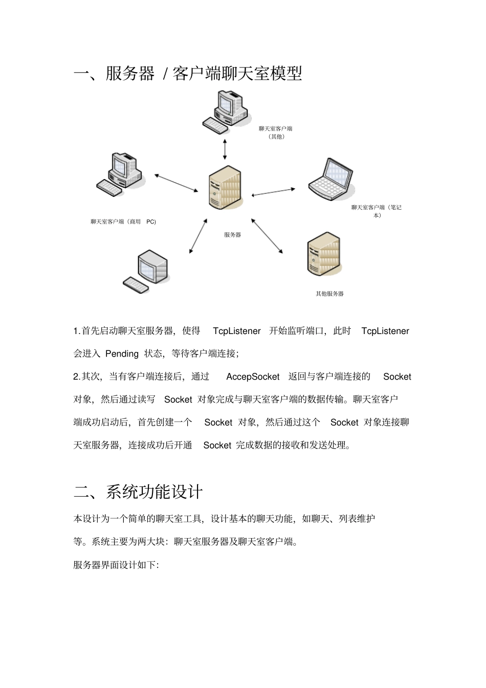 基于Socket聊天室C版_第1页