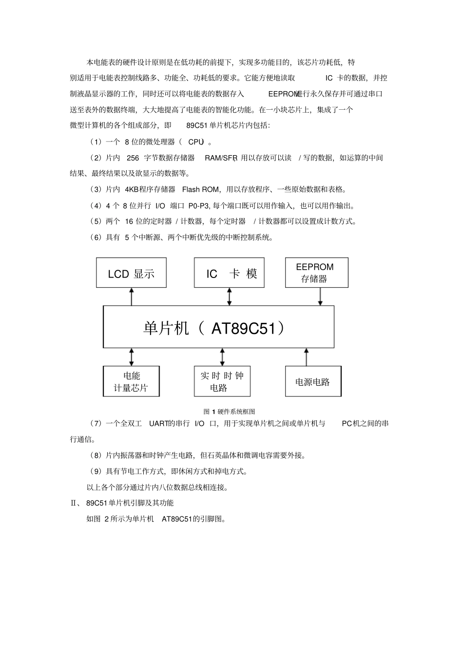 基于单片机的电能表方案设计书_第2页