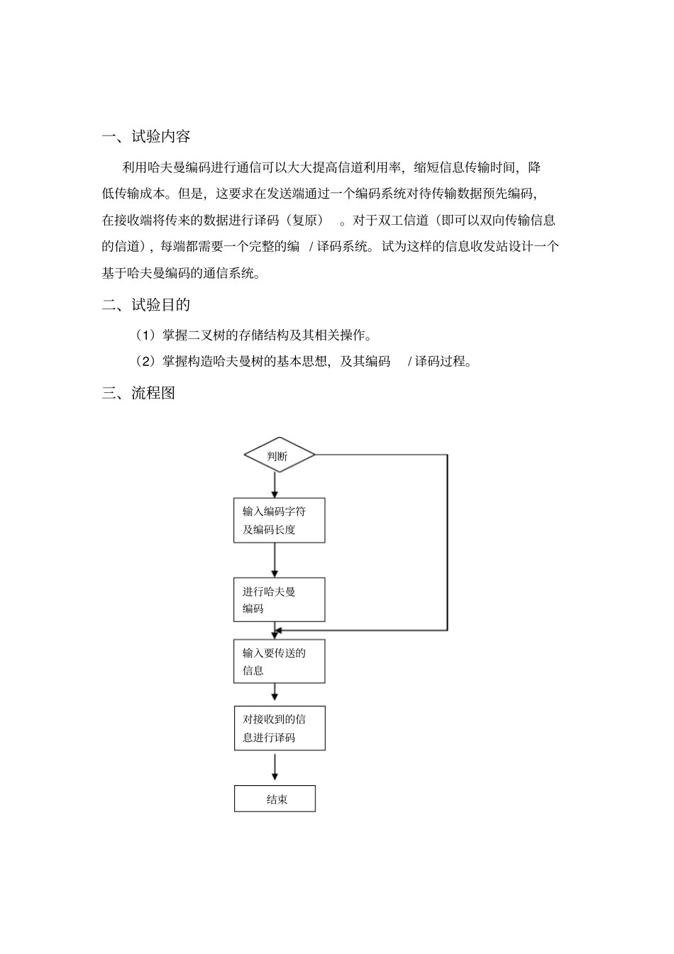 基于哈夫曼编码的通信系统的设计和实现_第2页