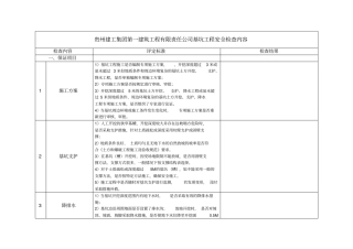 基坑工程检查内容表格