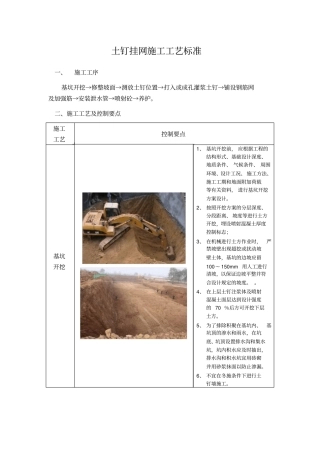 基坑支护土钉挂网施工工艺