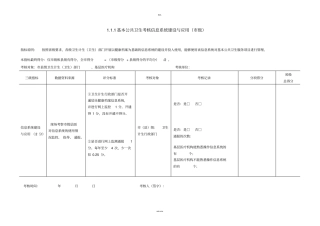 基本公共卫生考核打分表