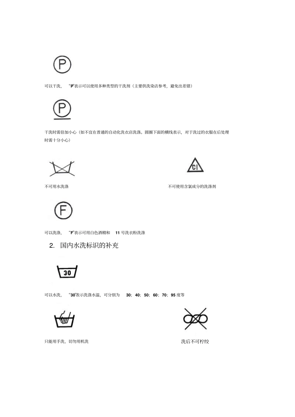 基本水洗标识的识别汇总_第2页