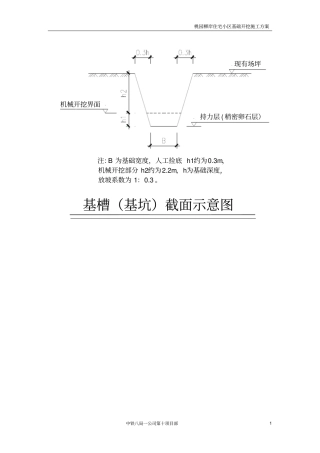 基槽施工方案
