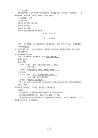 基础会计学必背知识点