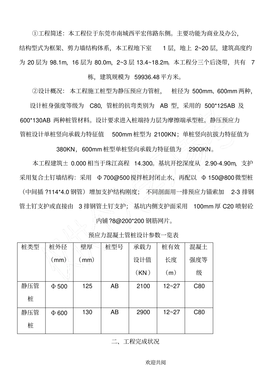 基础分部工程监理小结_第2页