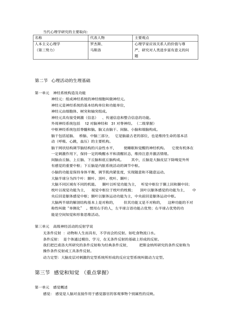 基础心理学的知识要点_第2页