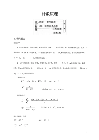 基础排列组合部分知识总结
