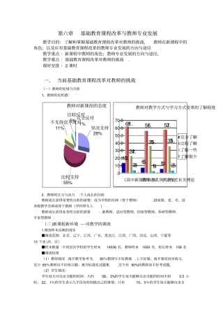 基础教育课程改革与教师专业发展