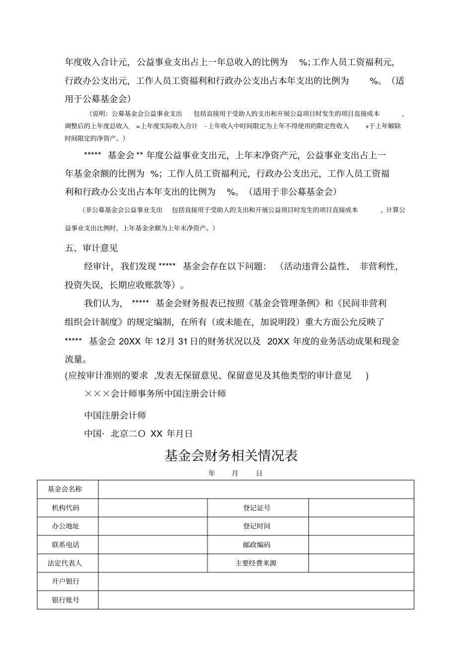 基金会审计报告示范文本_第3页