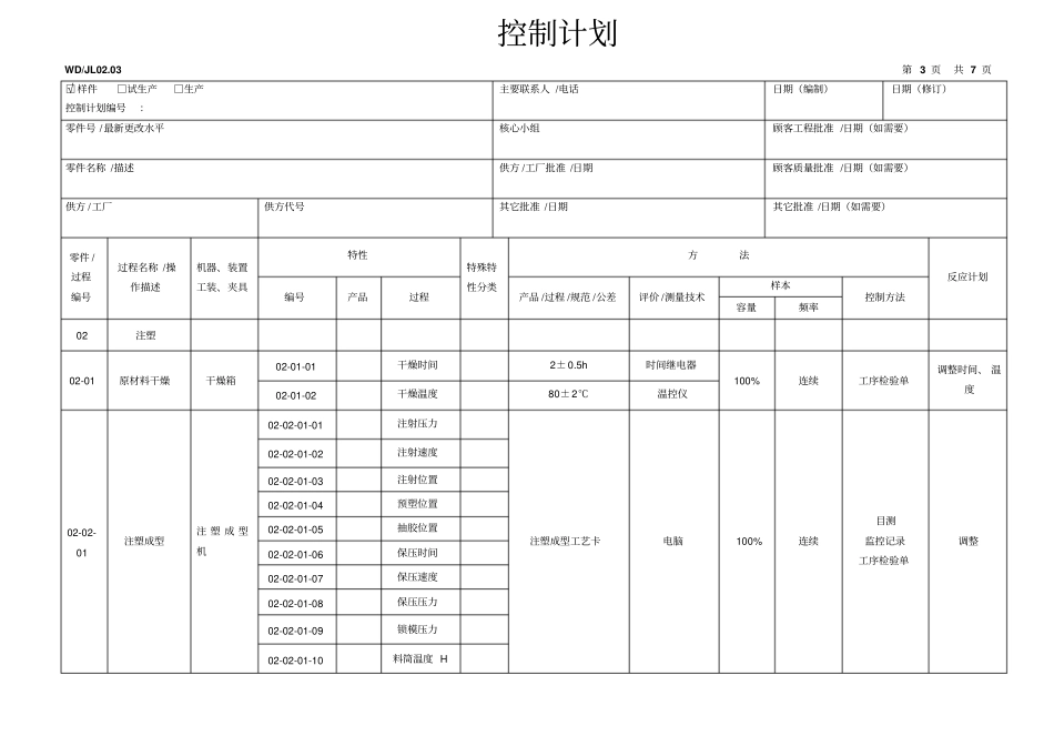 塑料件的控制计划实例_第3页