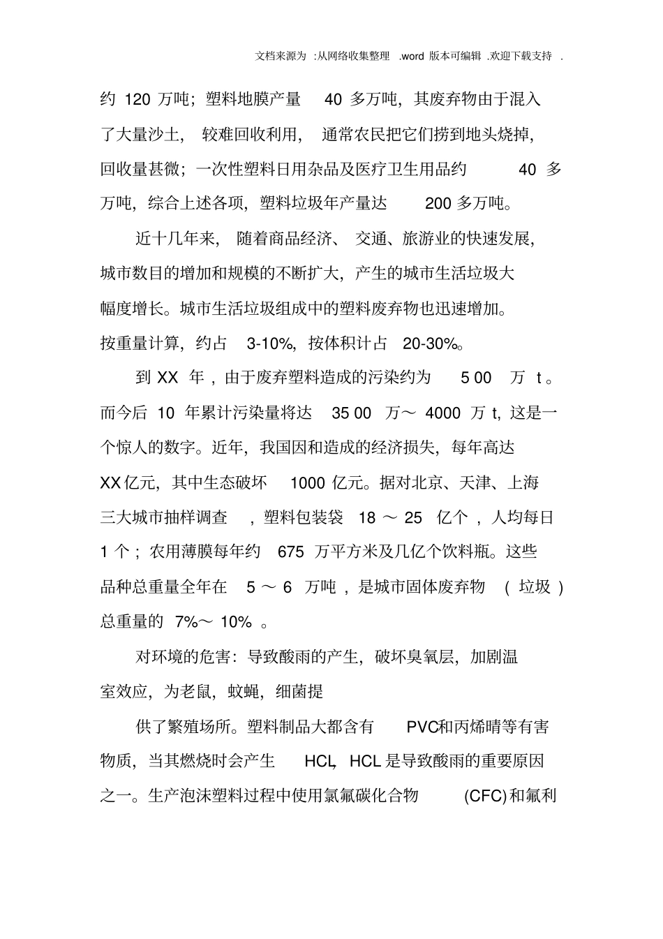 塑料袋污染调查报告_第3页