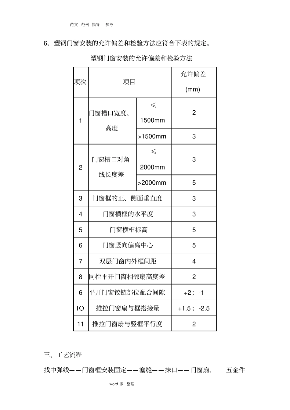 塑钢门窗安装工程施工方案_第3页